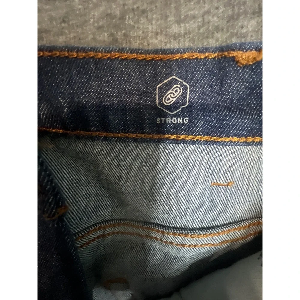 Levis Western Fit Jeans Mens 36x32 Dark Wash Indigo Denim Straight Leg Red Tab